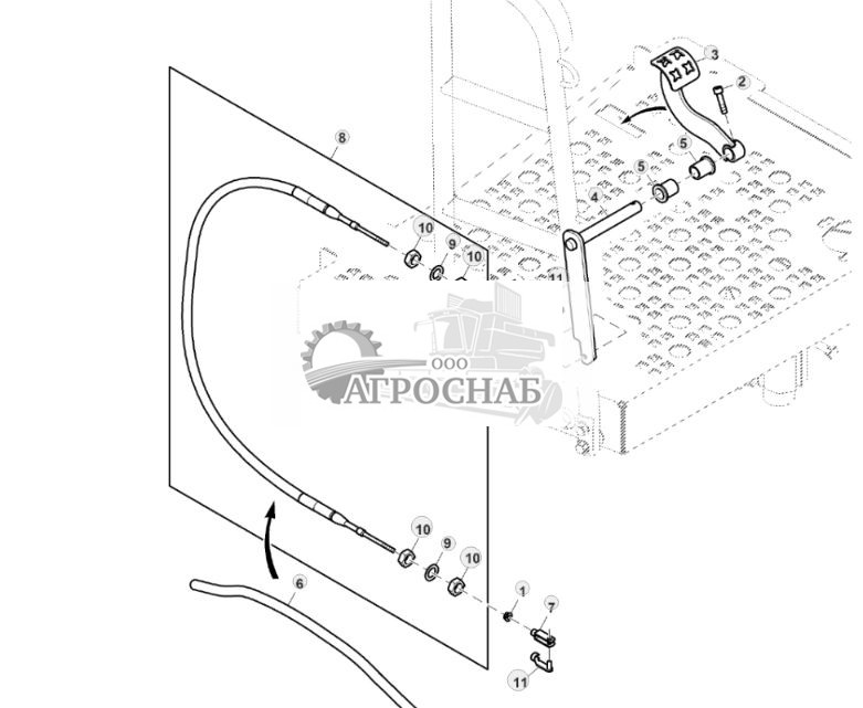 Фиксатор, платформа кабины - ST827724 258.jpg